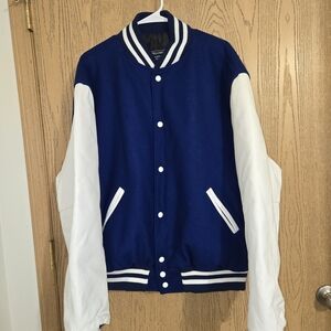 Holloway Blue and White Varsity Jacket